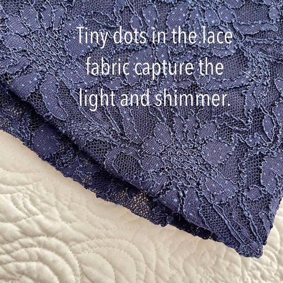 Jodi Kristopher Midnight Blue Evening Dress Size 1 - Picture 15 of 16